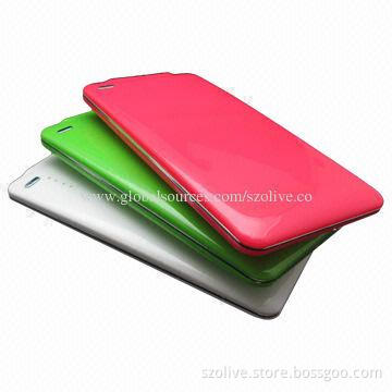 Ultra Slim External Cellphone Battery Charger, 4,000mAh Capacity